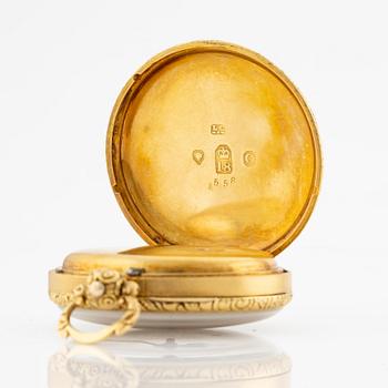 James Murray, Royal Exchange, London 1829. An 18K gold key wind open face pocket watch.