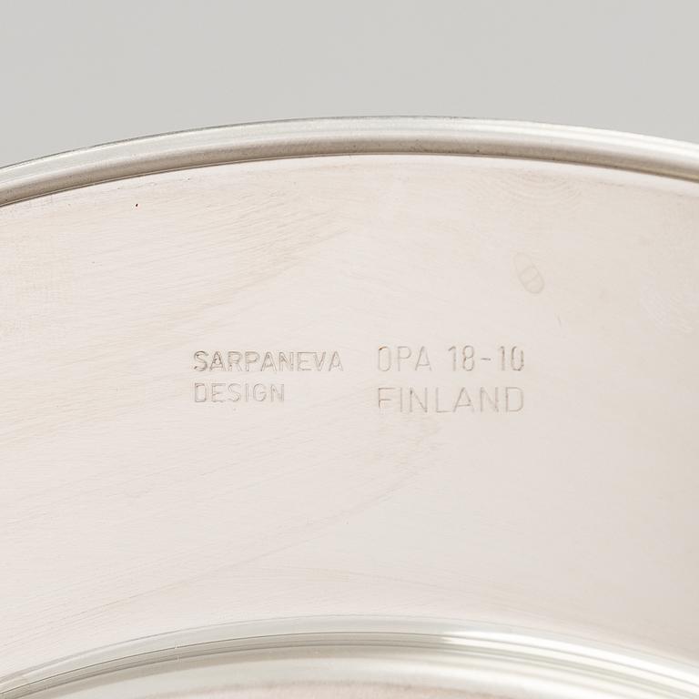 TIMO SARPANEVA, 5-piece stainless steel serving dishes for Opa Ltd.