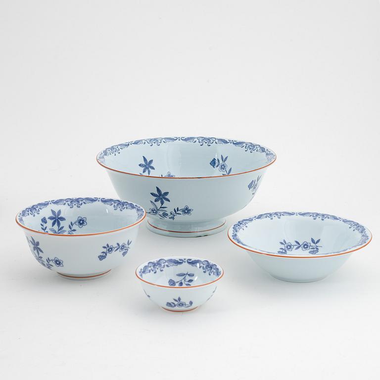 Servis, porslin, 103 delar, "ostindia, samt 8 delar "Ostindia floris", Rörstrand, varierande åldrar.