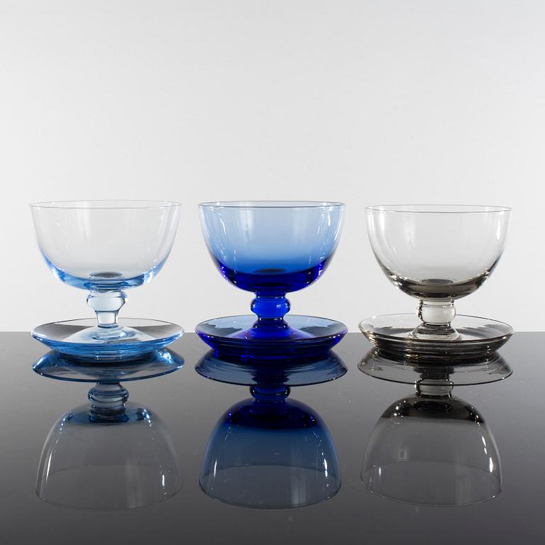 REIJMYRE, 14 stycken, coupeglas "Puck", 1900-talets andra hälft.