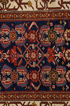 A rug, antique Kurdish, ca 247-253 x 116-125 cm.