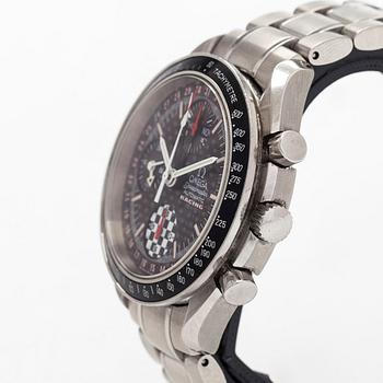 Omega, Speedmaster, Racing, Triple Date, "Michael Schumacher World Champion 2002", chronograph, wristwatch, 39 mm.