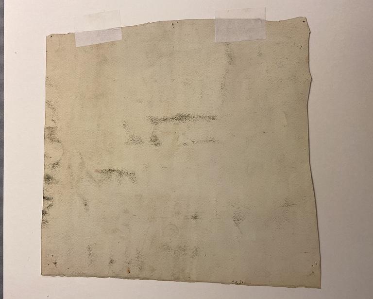 MASSIMO CAMPIGLI, blandteknik på papper, bär senare påförd signatur (okänd).