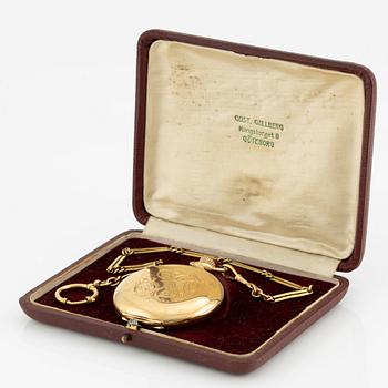 Alex Hüning, pocket watch, hunter-case, 52 mm.