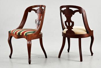 STOLAR, 8 st, s k Göteborgsstolar, 1900-tal.