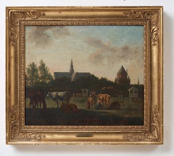 278. Gerrit Berckheyde Attributed to, GERRIT BERCKHEYDE, attributed to, oil on canvas.