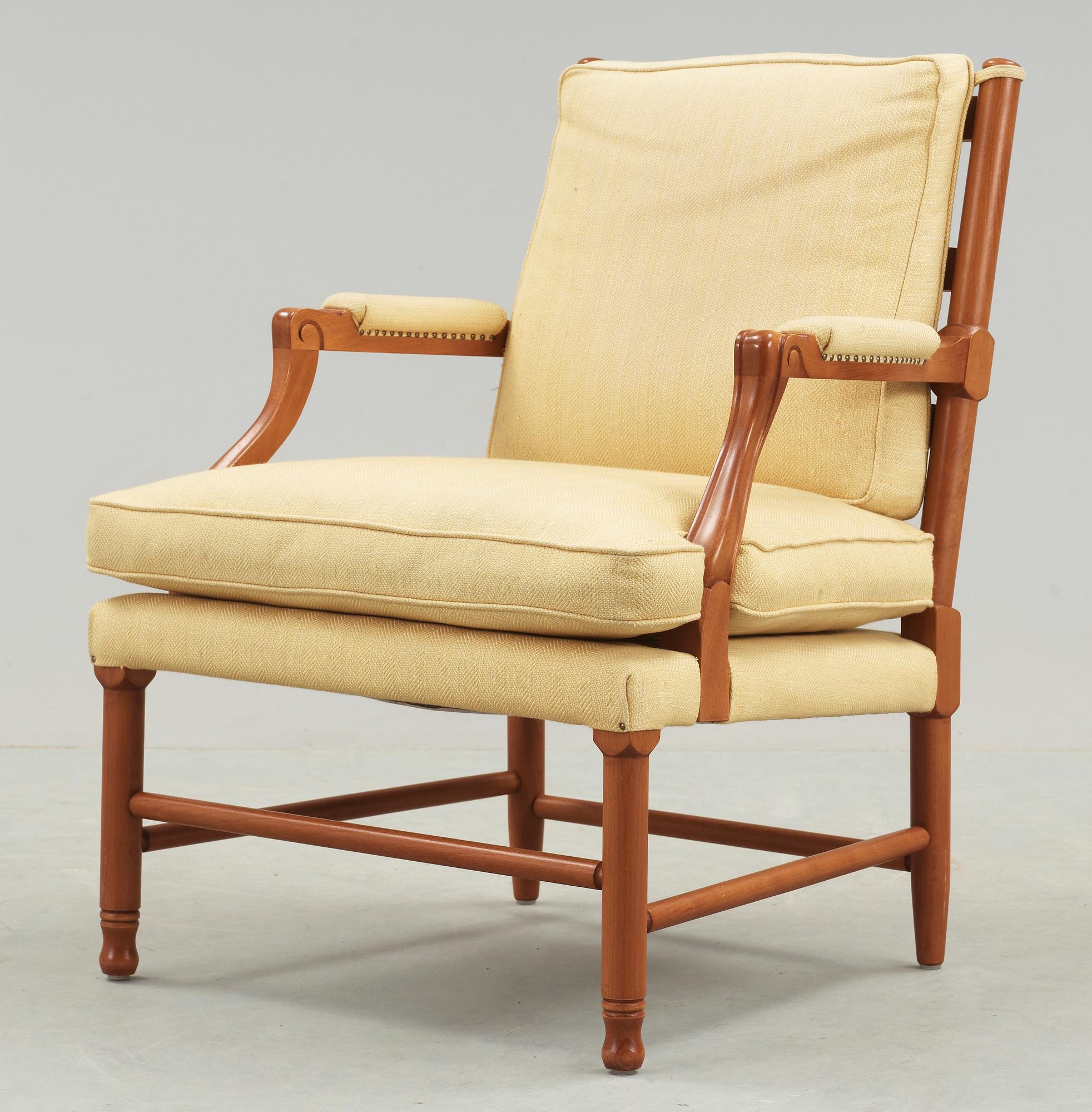 FÅTÖLJ, sk Gripsholmsfåtölj, omkring 2000.