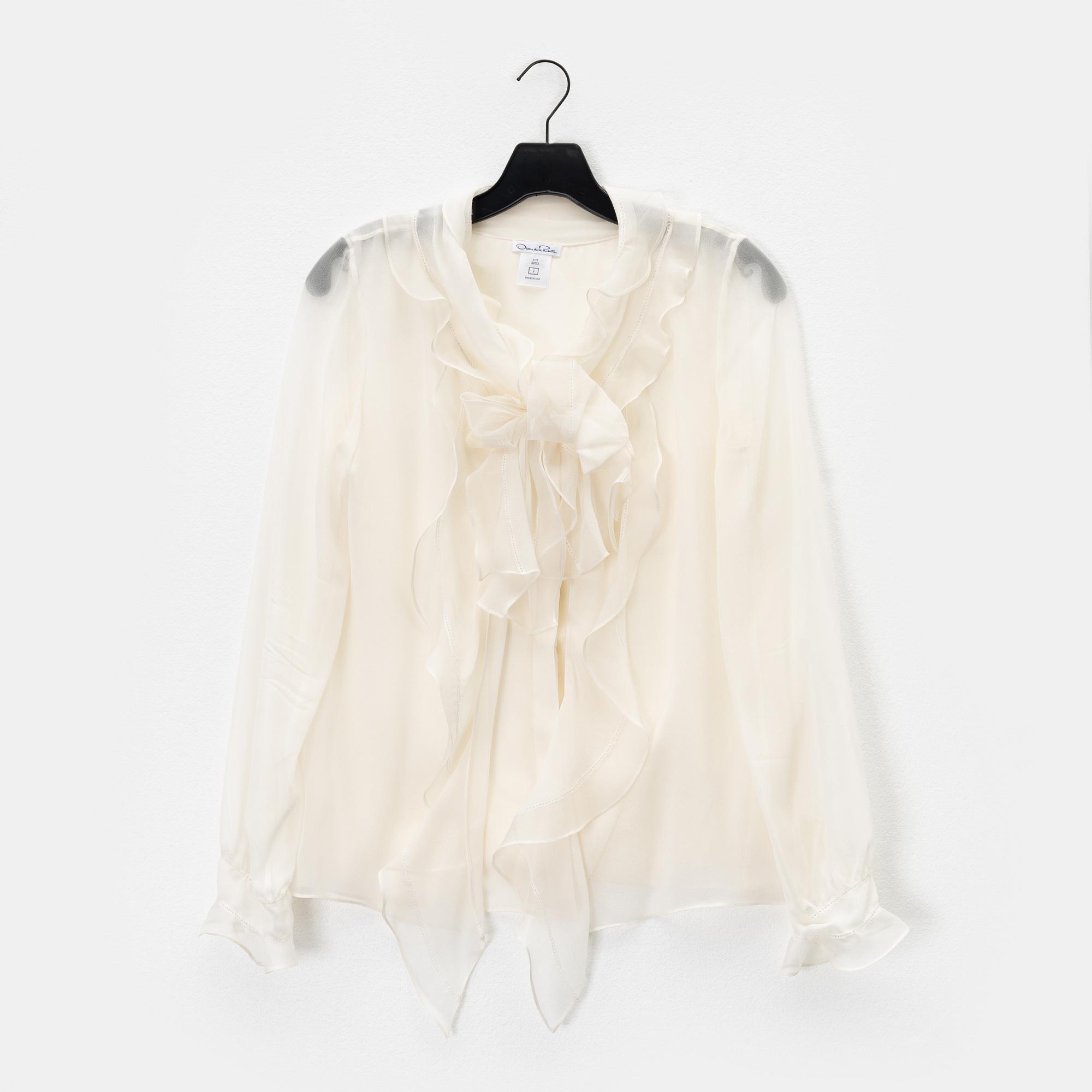 Oscar de la Renta, blus, storlek 2.