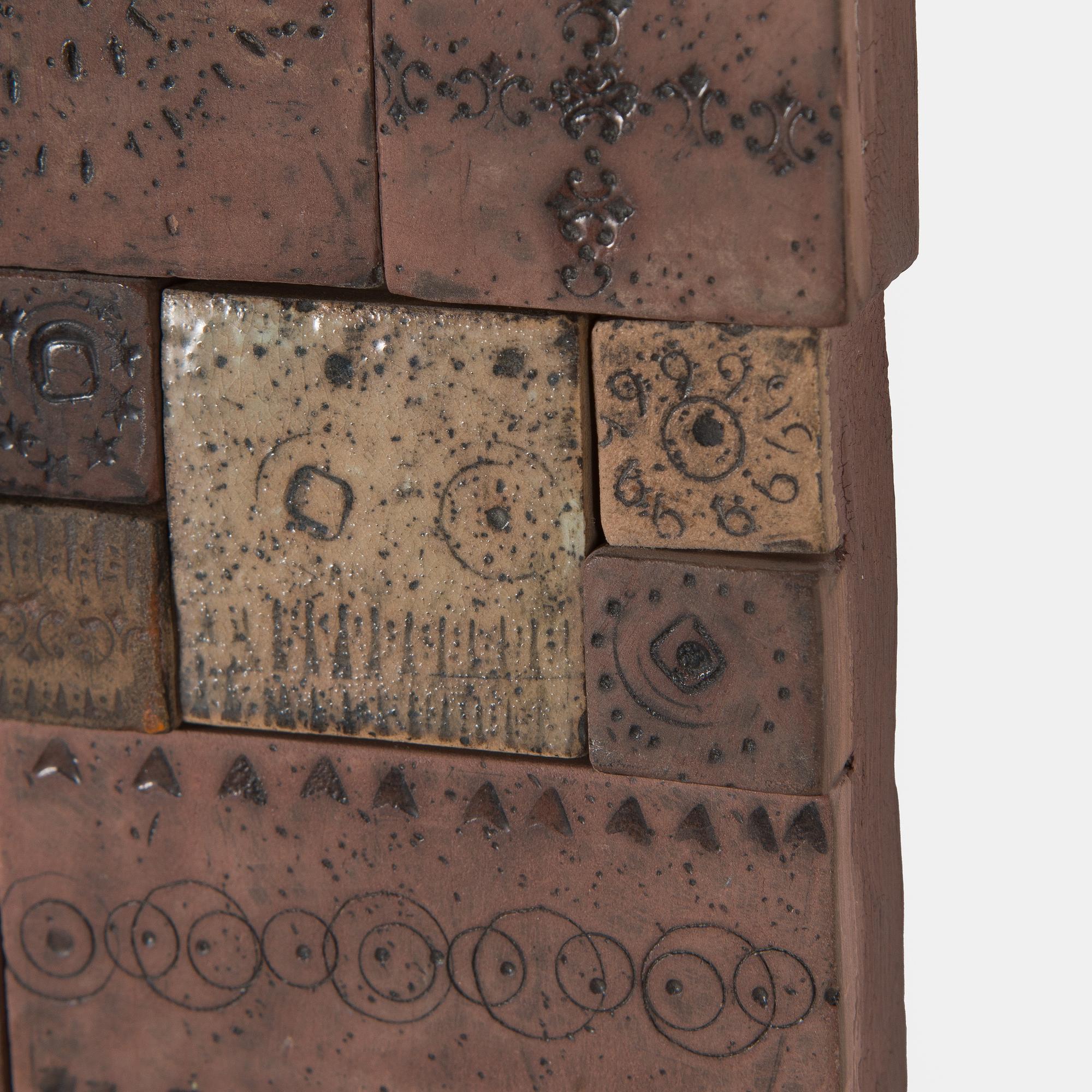 Rut Bryk, relief, signed a tergo.