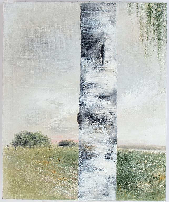 Inge Pettersson, "Vårbjörk", triptyk.
