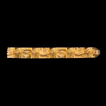 324. Björn Weckström, A BRACELET, gold 14K, "Golden Stream" Lapponia 1971. Weight 62 g.