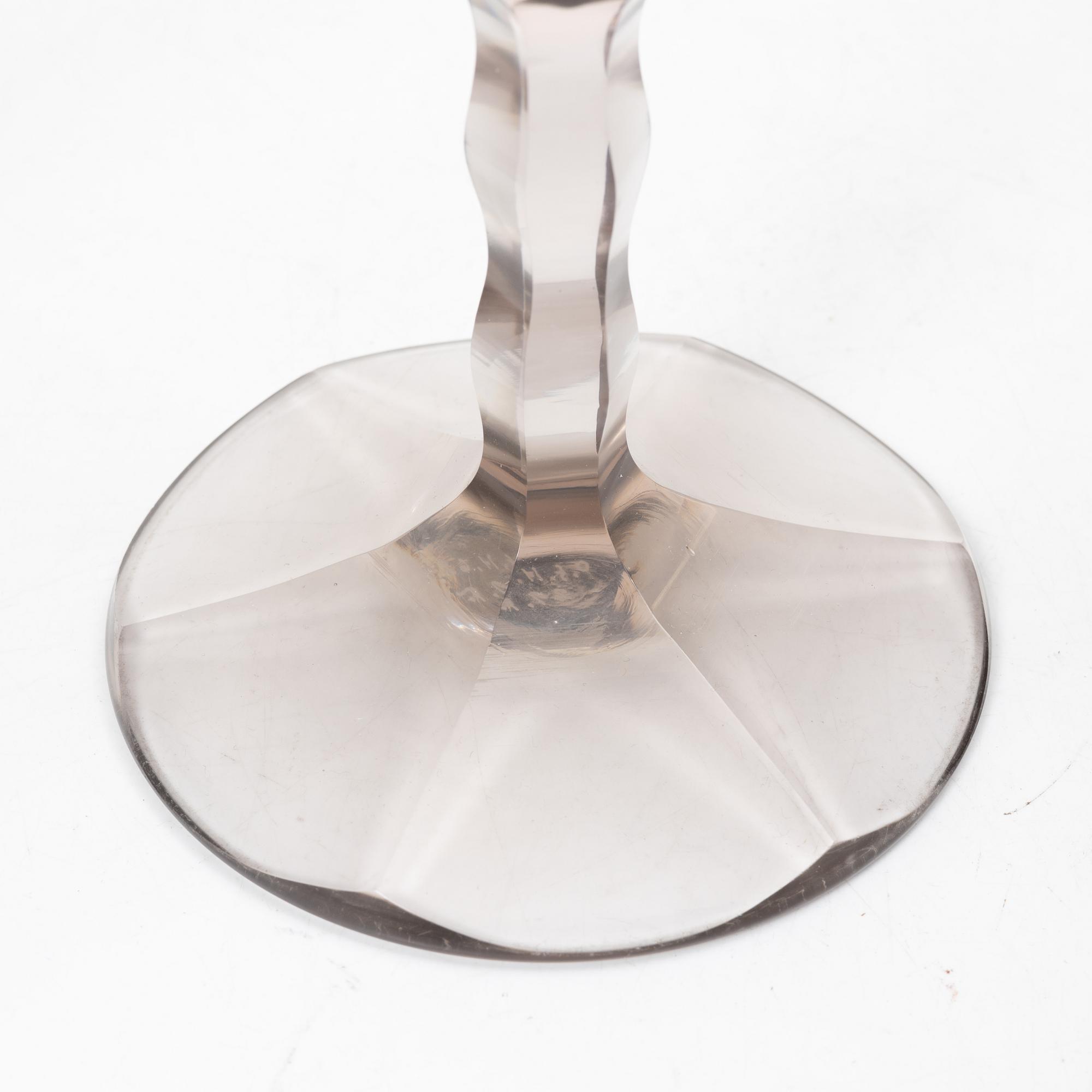 Edward Hald, vases, 3 pcs, Orrefors, 1929-30.