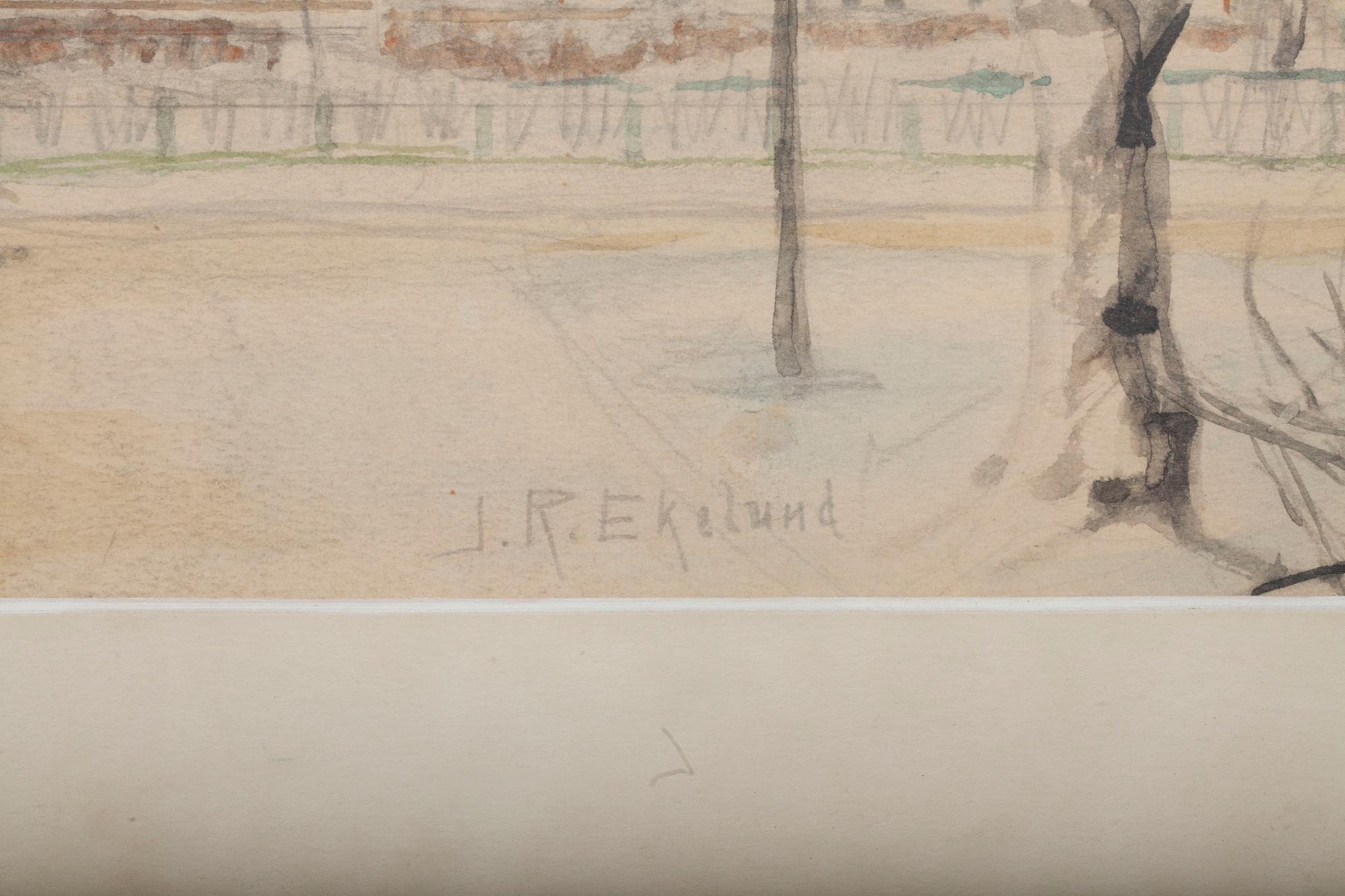 JOHN RAFAEL EKELUND, blandteknik, signerad.
