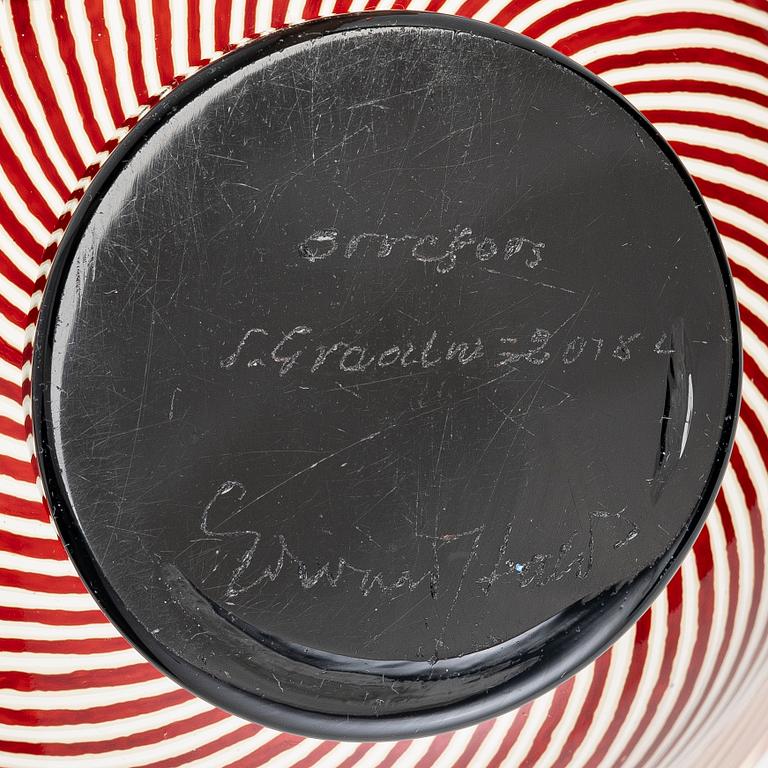 Edward Hald, skål, slipgraal, Orrefors.