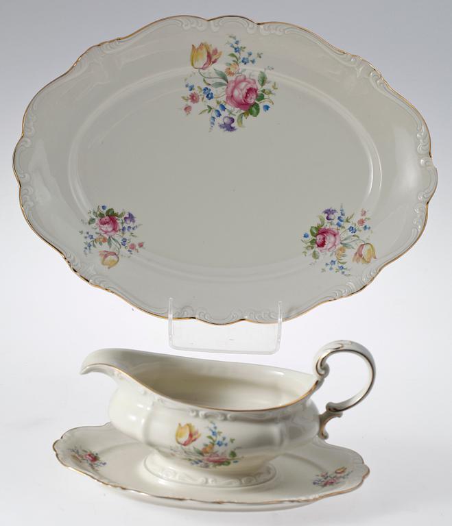 MATSERVIS, porslin, 48 delar, "Pompadour", Rosenthal.