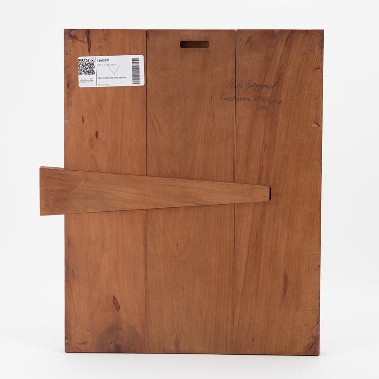 Mats Bergquist, mixed media on wood, signed and dated verso.