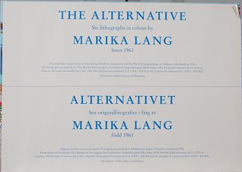 MARIKA LANG, litografier, 6 st, signerade och numrerade, 1994.