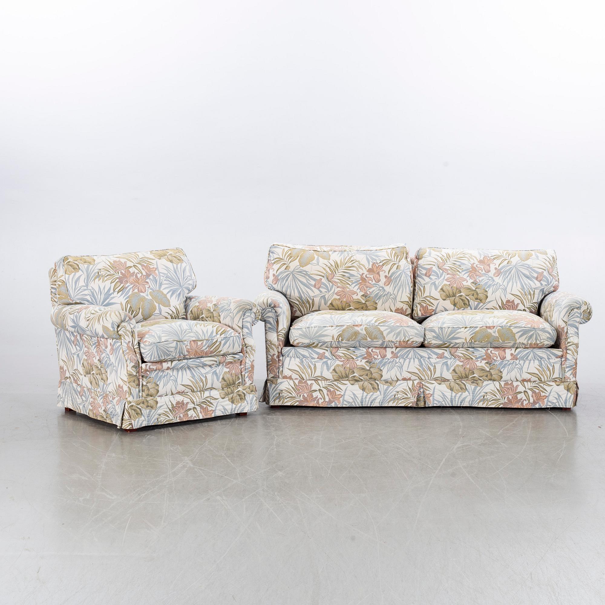 ARNE NORELL, Couch and easy chair, second half of the 20th century.