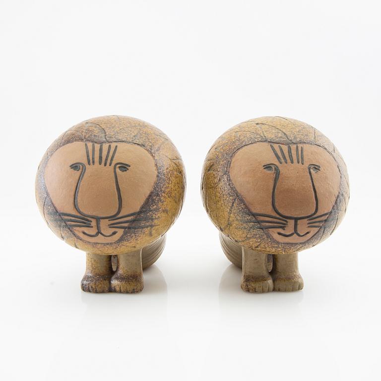 Lisa Larson, figurines a pair of Gustavsberg late 20th century stoneware.