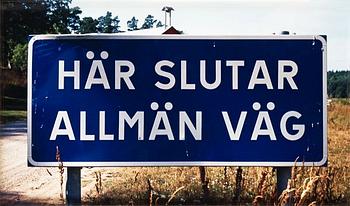 Dan Wolgers, "Här slutar allmän väg".