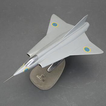 FLYGPLANSMODELL, "Saab 35 Draken", 1900-talets andra hälft.