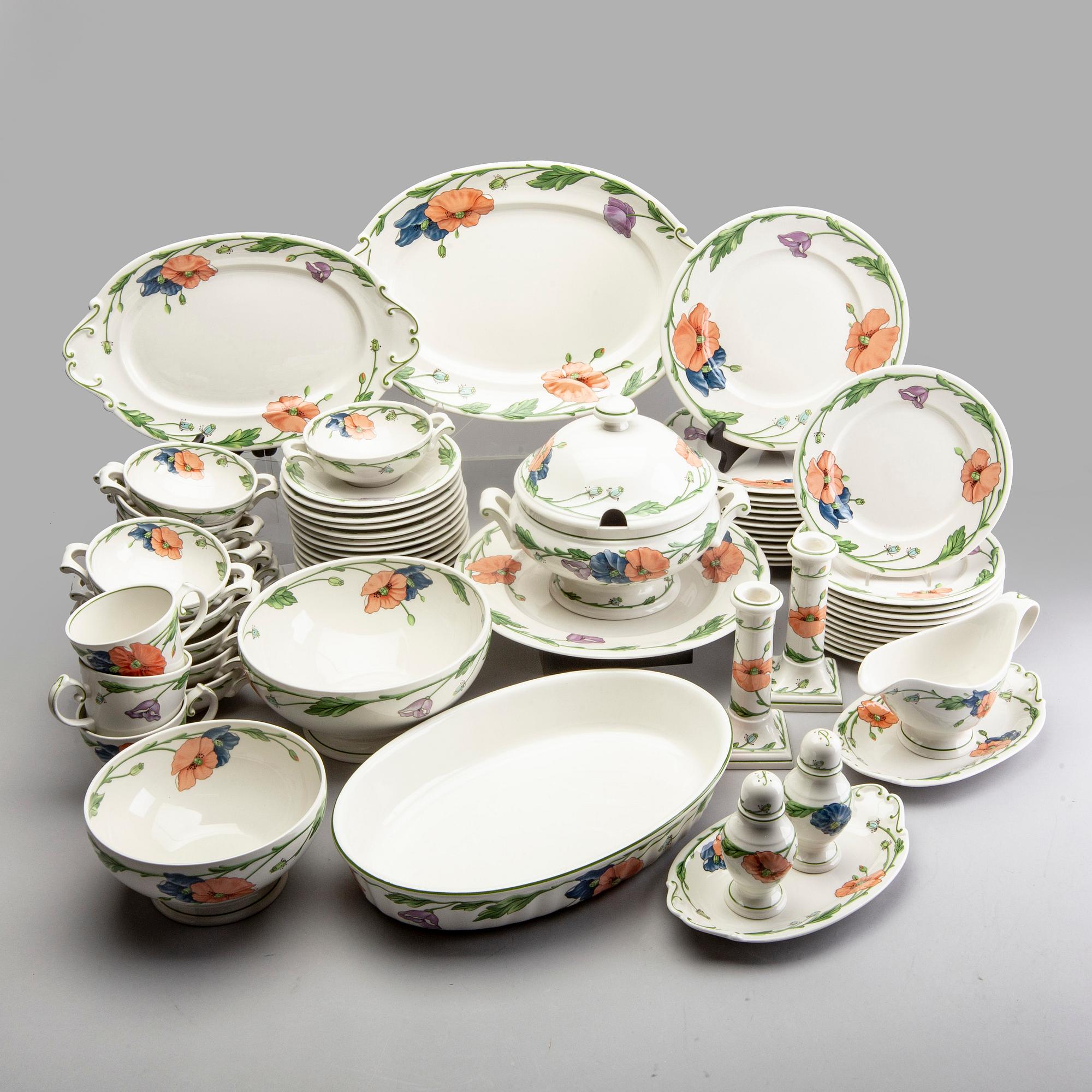 Servis, ca 70 delar, "Amapola", Villeroy & Boch.