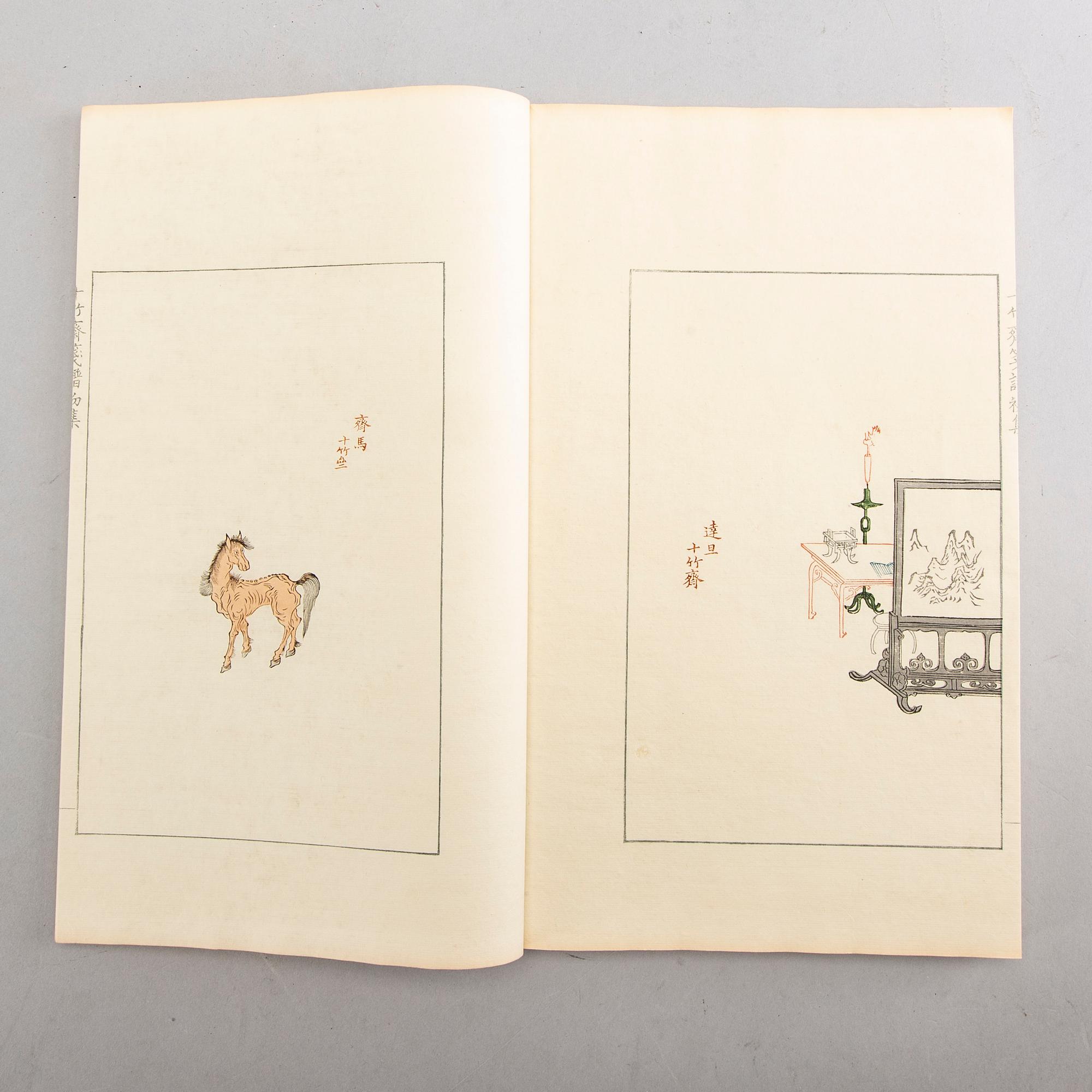 Shizhuzhai Jianpu, "Ten Bamboo Studio Manual of Painting and Calligraphy", one volume, Rongbaozhai, Beijing, 1952.