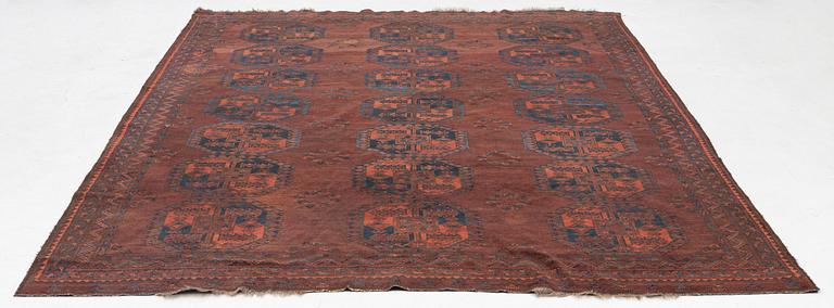 Carpet, semi-antique Ersari, approx. 346 x 228 cm.