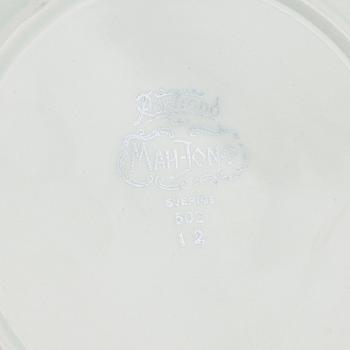 Servisdelar, 45 st, flintgods, "Mah-Jong", Rörstrand, 1900-talets första hälft.