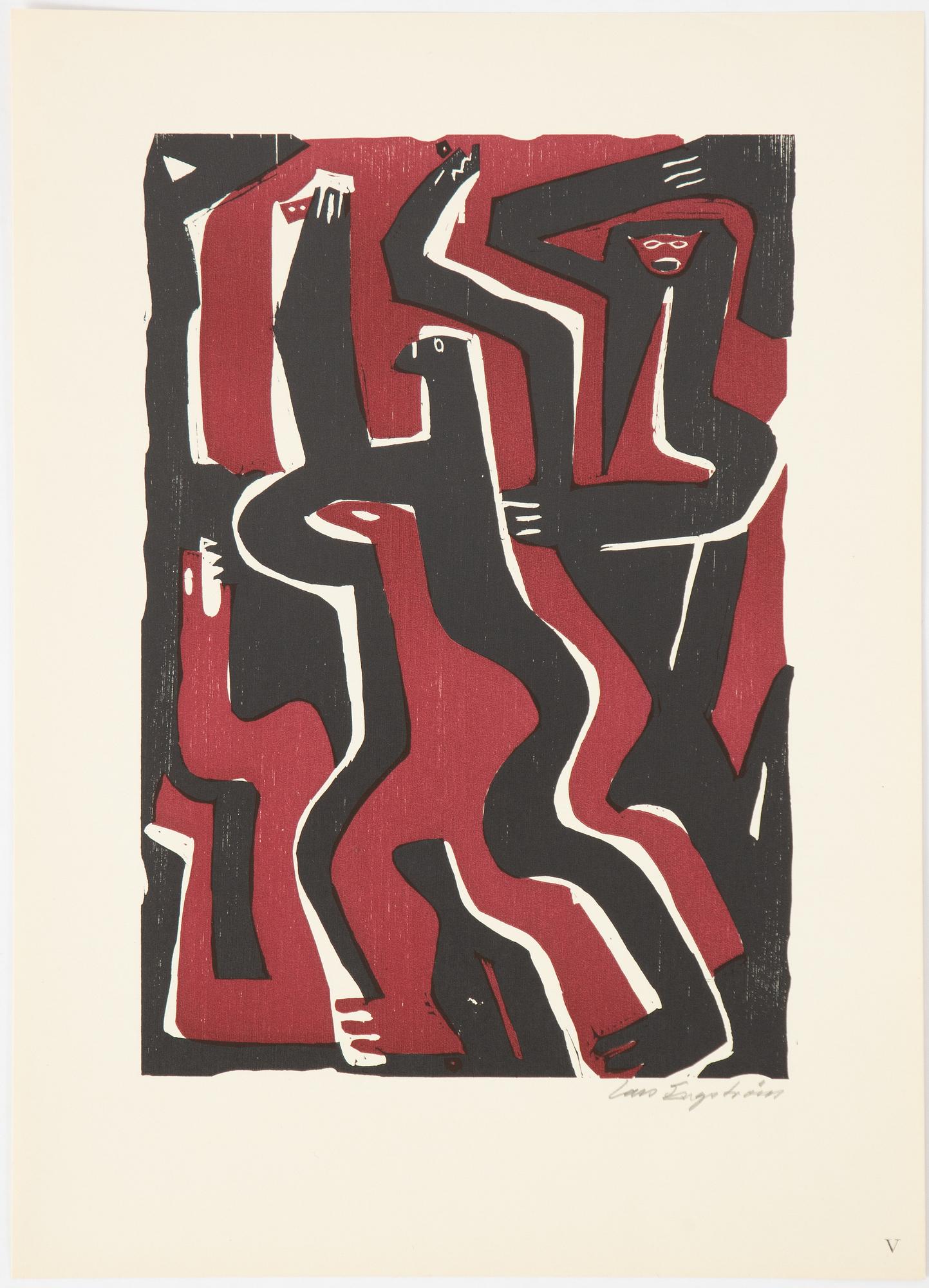Lars Engström, ”5 Träsnitt”.