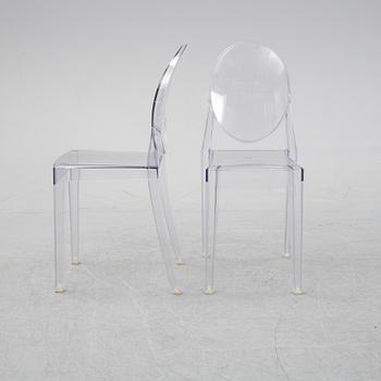 A set of six 'Victoria Ghost' chairs by Philippe Starck for Kartell.