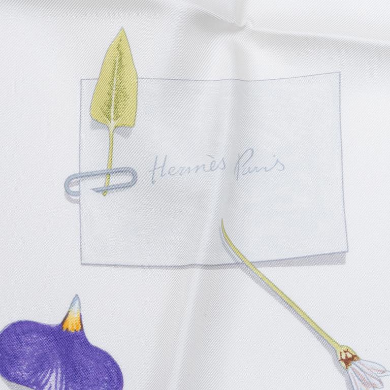 Hermès, scarf, "Des Fleures Pour le Dire".