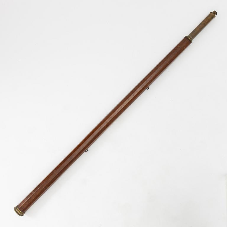 A telescope, by Nairne, London, 18th century.