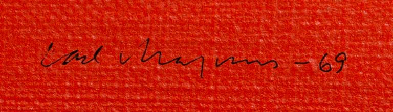 CARL MAGNUS, oil on canvas signed and dated 69.