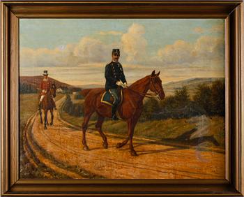 OTTO BACHE, kopia efter, olja på duk, monogramsignerad A.S och daterad 1901.