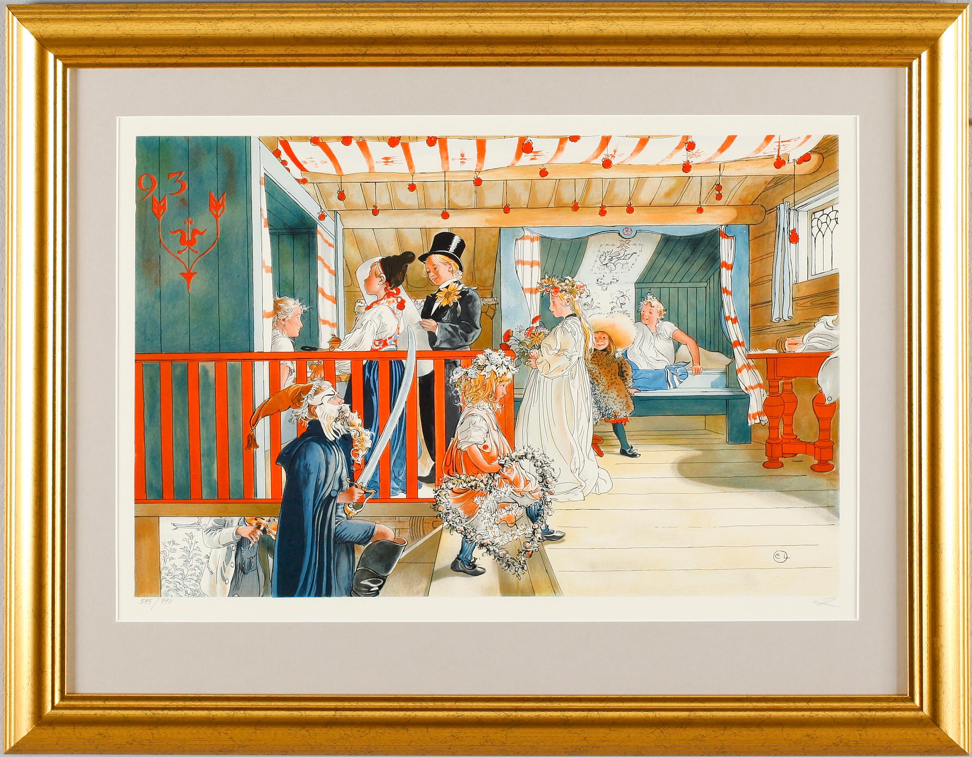 CARL LARSSON, efter, färglitografi, 545/790.