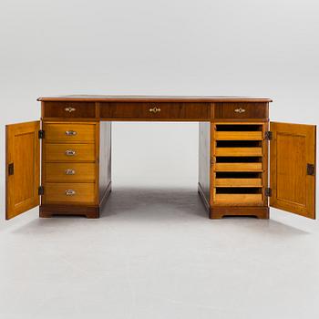 A writing desk by Gustaf L Sahlholm, Stockholm, circa 1900.