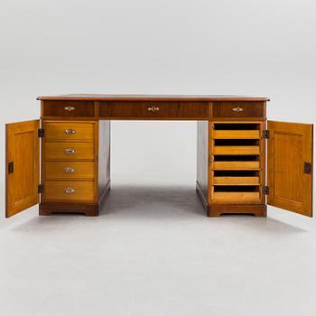 A writing desk by Gustaf L Sahlholm, Stockholm, circa 1900.