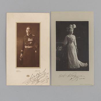 Two german royal photographs, signed and dated 1899 and 1988.