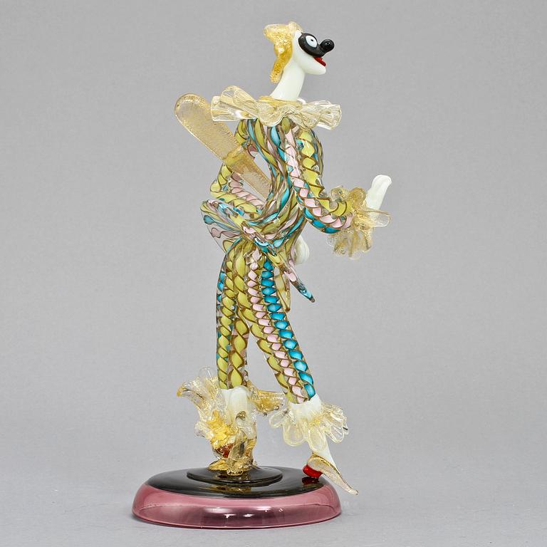 FIGURIN, glas, Seguso, Murano, Italien, 1900-talets andra hälft.