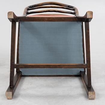 Axel Einar Hjorth, a pair of stained birch 'Sune' chairs, Nordiska Kompaniet, 1928.