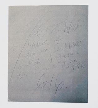 Joel-Peter Witkin, ”Portrait of Signora di Nobili and the Sorrows to Come", 1996.