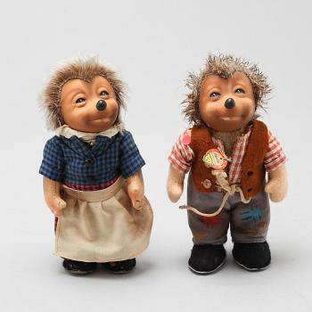 MJUKDJUR, 3 st, Steiff, omkring 1900-talets mitt.