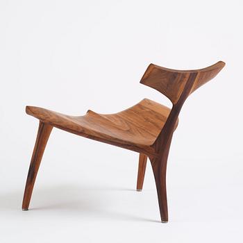 Morten Stenbæk, a "Whale Chair", No. 17, his own studio, Denmark, 2018.