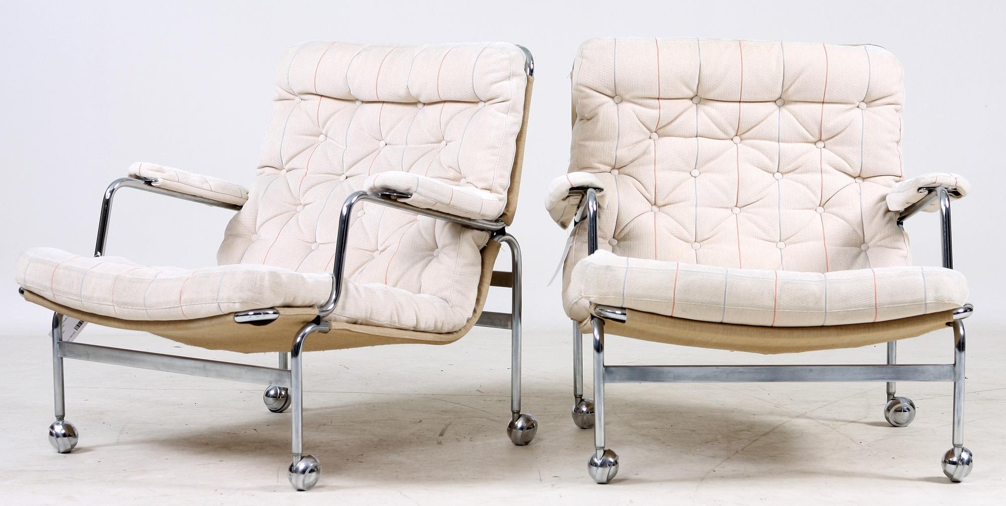 KARMSTOLAR, ett par, "Karin", Bruno Mathsson.