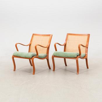 Nils Roth, a pair of "Vienna" armchairs by DUX, second half of the 20th century.