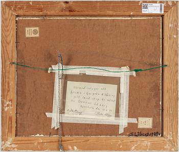 GUNNAR LÖBERG, oil on panel, signed and dated on verso 1949.