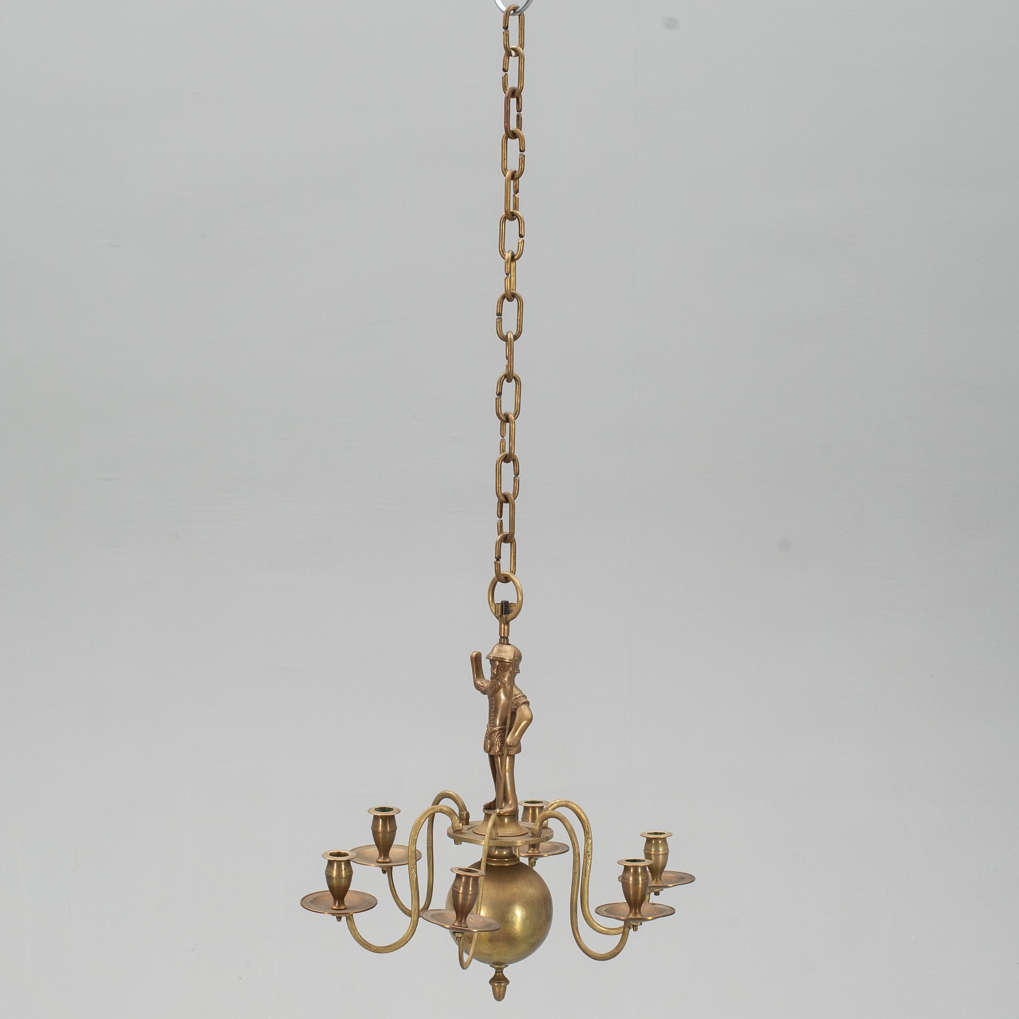 MALMKRONA, mässing, barockstil. 1900-talets mitt.