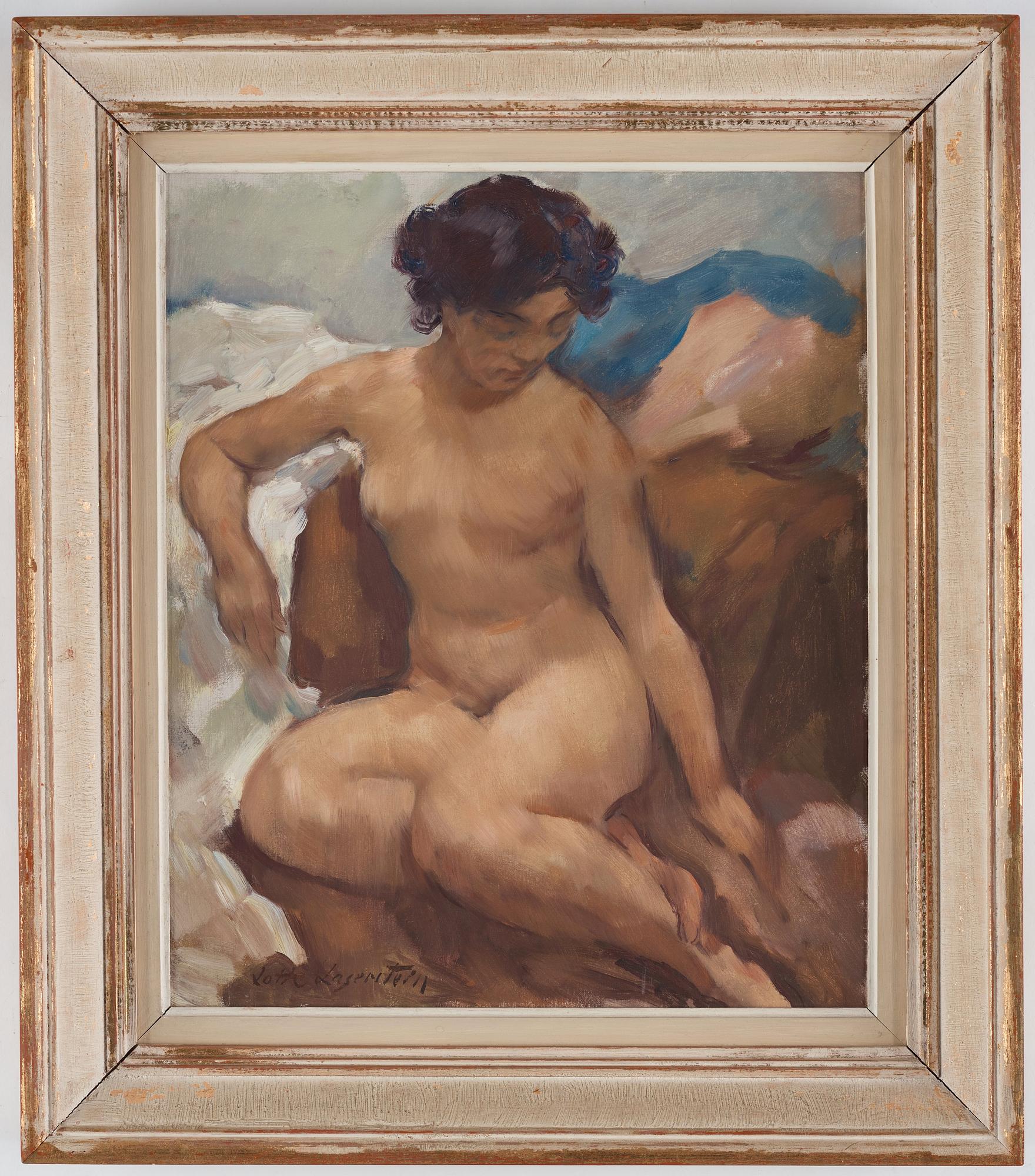 Lotte Laserstein, Sittande modell.