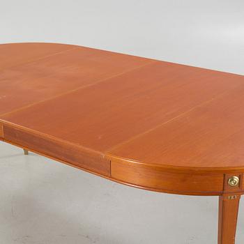 A gustavian style dining table, second half of the 20th century.